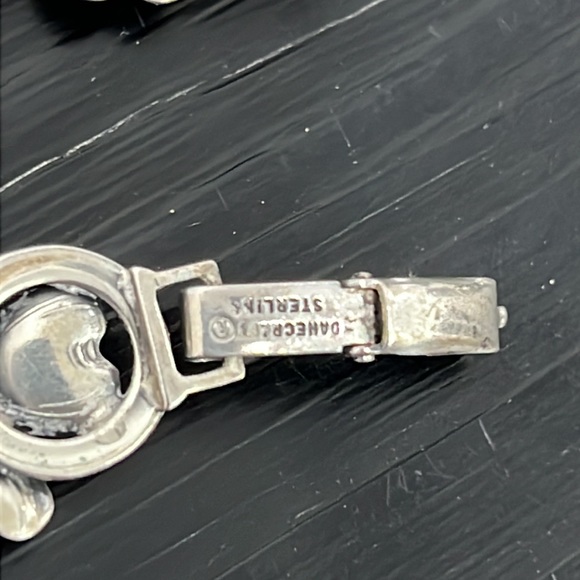 Danecraft Vintage Sterling Marked Set with Bracelet Brooch + Screw Back Earrings - Picture 4 of 11